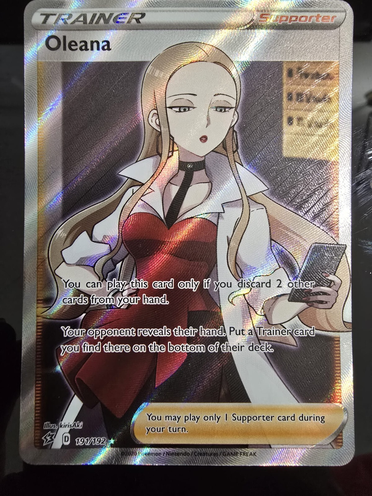 Oleana (Full Art) 191/192: Rebel Clash Holo Near Mint