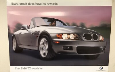 They BMW Z3 Roadster Extra Credit Does Have It s Rewards Factory Orig Car Poster