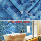 Bathroom Wall Sticker PVC Wallpaper   Tile Sticker Waterproof Self Adhesive