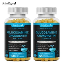 240 CAPSULES Glucosamine Chondroitin & Vitamin D3 For Bones , Joint Support