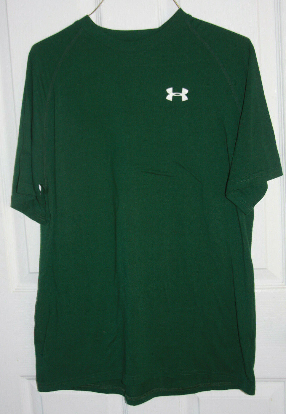 Under Armour Basic T-Shirt Solid Green Small Shor… - image 1