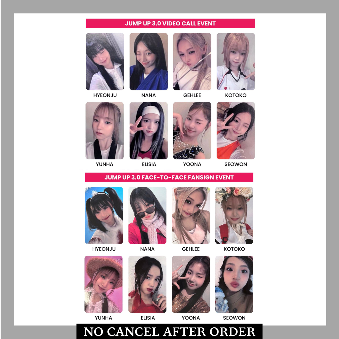 UNIS 1ST SINGLE CURIOUS JUMP UP 3.0 VIDEO CALL EVENT PHOTOCARD