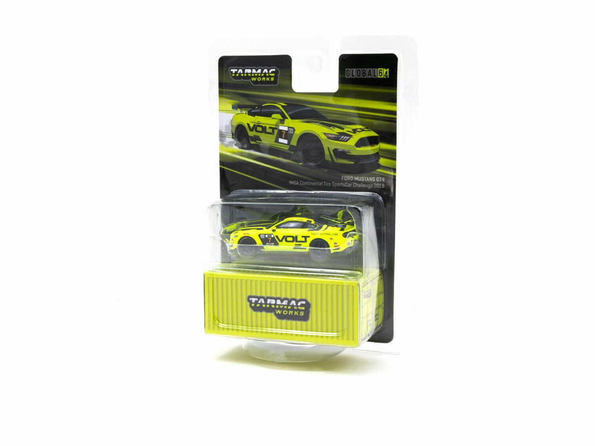 Tarmac Works 1:64 2021 Global64 2018 FORD MUSTANG GT4 IMSA VOLT