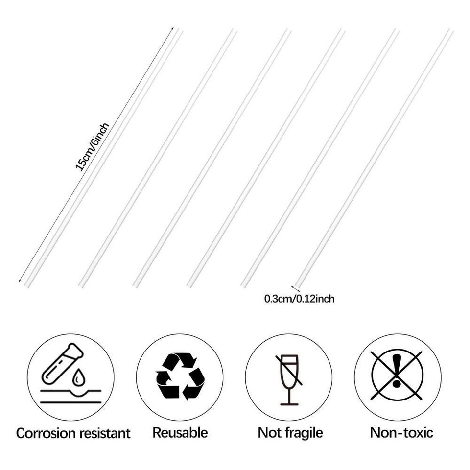 Dessert Cupcake Toppers Reusable Cake Pops Clear Acrylic Lollipop