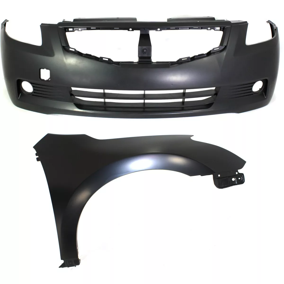 Bumper Cover Kit For 2008 2009 Nissan Altima Front 2 Door Coupe