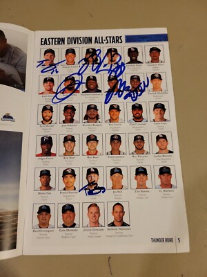 2018 Eastern League All Star Game Program Bo Bichette Signed IP Auto Biggio MiLB