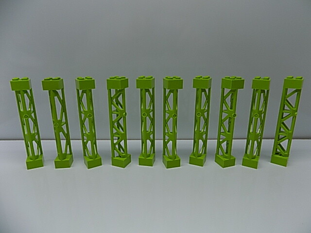 300パック LEGO Lattice Tower 2x2x10 with Cross Pillar Bridge City Creator