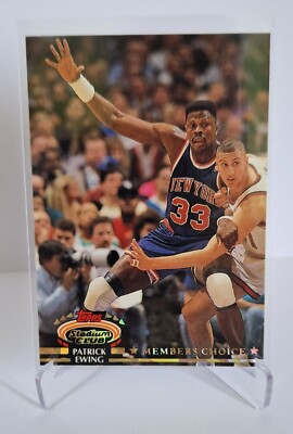 Top Rar 1992-93 Topps Stadium Club Members Choice Patrick Ewing #207 New York