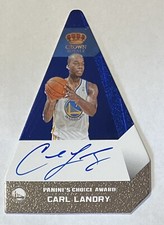 Carl Landry 2012-13 Panini Preferred Crown Royale Die Cut Auto Card #19 - 16/25