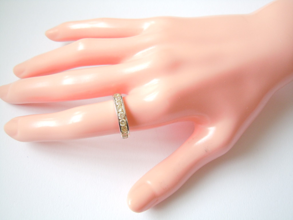 925 Sterling Silver Memory Ring Colour Stones Cit… - image 5