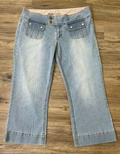mudd white distressed capri - Gem