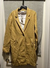 Nwt Next Long Coat, Polyester, Yellow, Size 16t