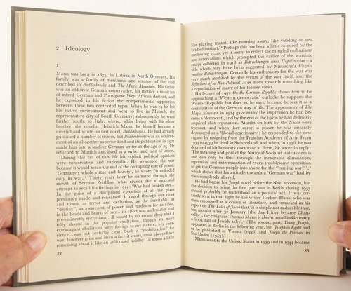 Thomas Mann: A Critical Study, by R.J. Hollingdale 1971 Bucknell U.P. Near Fine - Picture 6 of 11