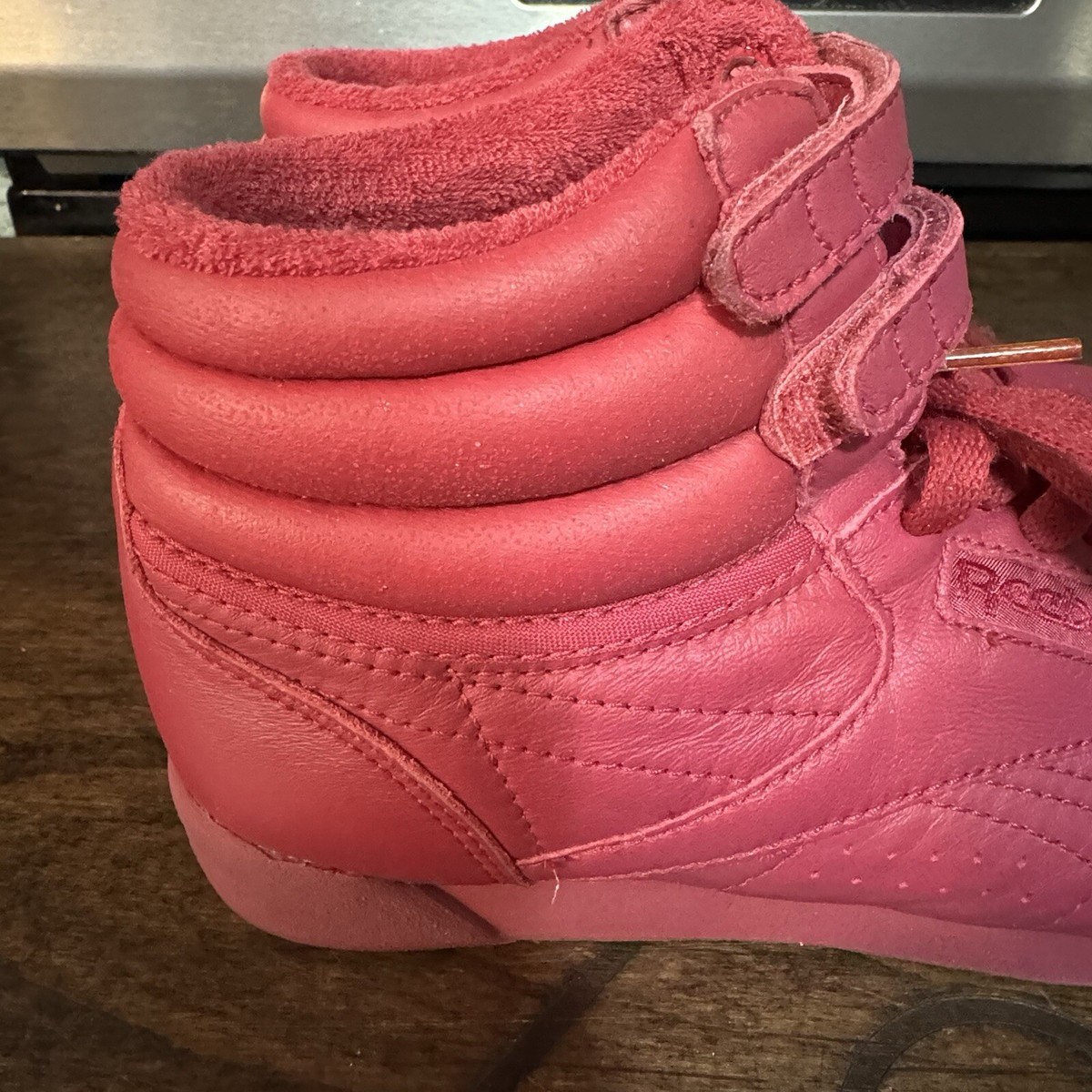 Reebok Classic Vintage 1990s Hi Top Shoe Sneaker, Pink Reebok Classic Vintage 1990s Hi Top Shoe Sneaker, Pink