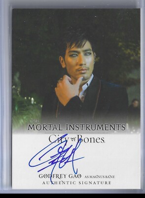 Mortal Instruments Autograph Card AI-GGI Godfrey Gao Magnus Bane Leaf Auto JSC