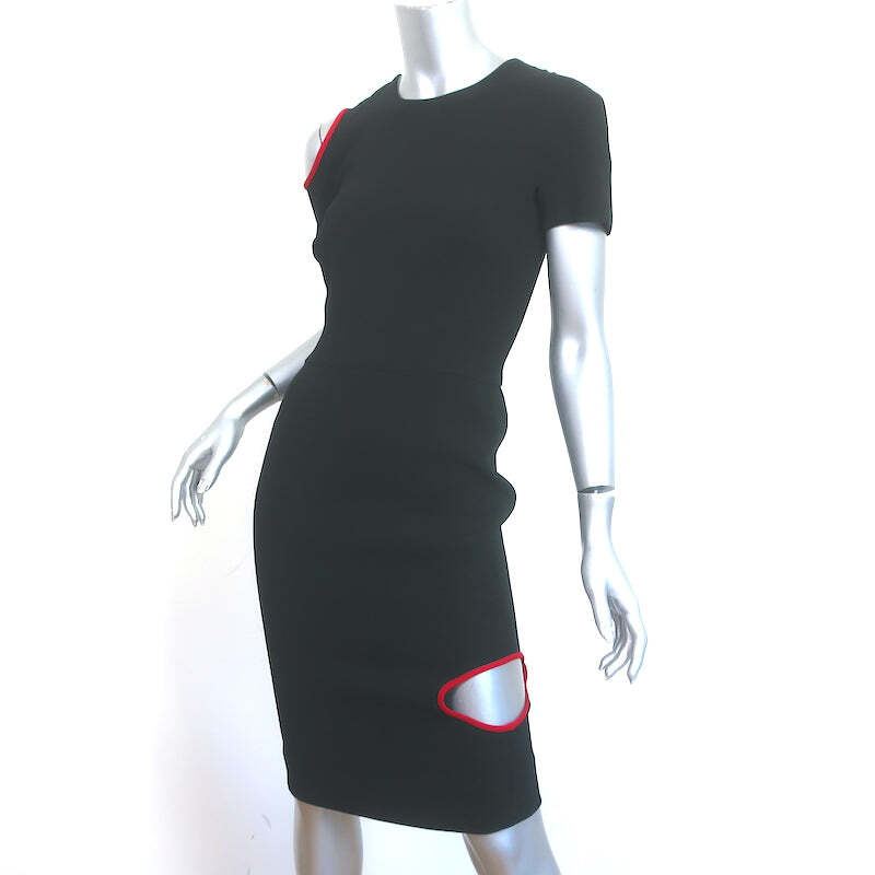 white christmas dresses Victoria Beckham Black Cut-Out Shoulder Dress Size 4 main image 0