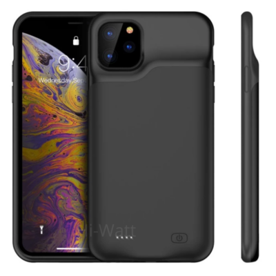 External Smart Battery Charging Case Power Bank Cover TPU For