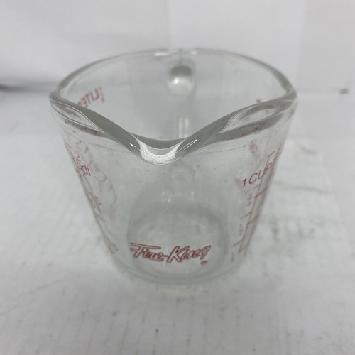 Vintage Anchor Hocking FireKing Glass Measuring Cup 8 oz 1 Cup 496