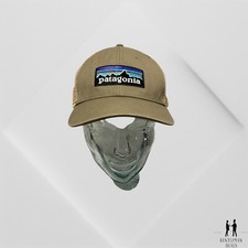 Patagonia Mountain Spell Out Logo - P-6 Trucker Hat - Mesh Snapback Adjustable