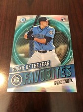 2021 Bowman ROY Favorites Chrome #RRY-EW Evan White Mariners RC *Mint* Qty