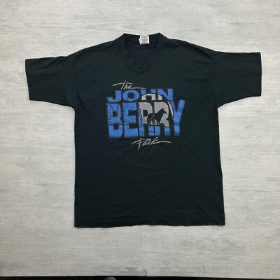 Vintage 90s The John Berry Pack Shirt Size Large Black
