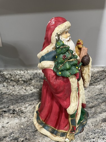 “Jolly Ole St. Nick Santa Music Box 10 1/2 Inch 1990’s - Picture 2 of 9
