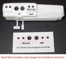 1977 Chevrolet Monte Carlo Gauge Faces For 125 Scale Revell Kitspls Read Desc
