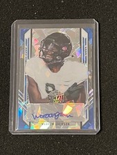 Warren Jackson 2021 Leaf Metal Draft Blue Crystal Rookie Auto #d /25 Rams