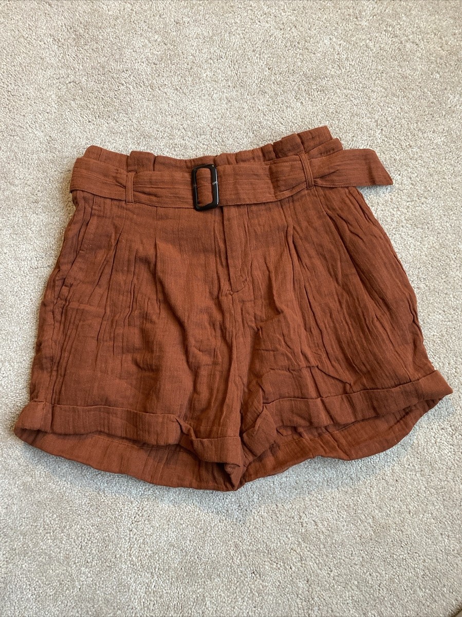 Anthropology L*Space shorts NWT Tobacco/Rust Color Sz Small 100% Cotton  Light