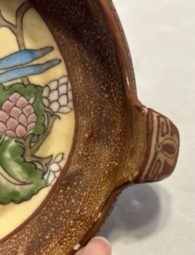 Hand Painted Nippon Porcelain Bowl Double Handled - Picture 3 of 10