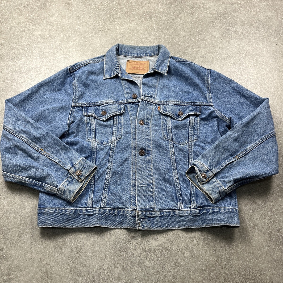 Vintage Levi's Orange Tab 75505-0212 Denim Jacket Mens Size Vintage Levi's Orange Tab 75505-0212 Denim Jacket Mens Size