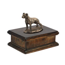 American Staffordshire Terrier, Amstaff II - urn for dog ashes, classic urn with