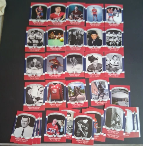 MAURICE RICHARD COMPLETE SERIES 40 CARDS ''MY LIFE-MY LIFE''