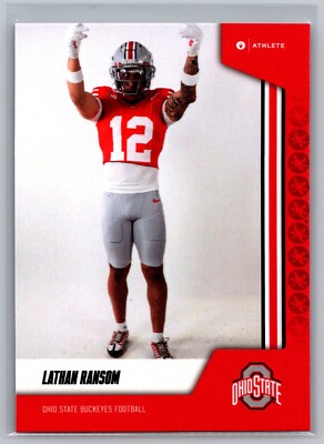 Lathan Ransom 2023 ONIT Ohio State Buckeyes RED #114 Football Card Rookie OSU