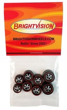 8 Brightvision Redline Wheels 2 Lg, 4 Med 2 Sm Deep Dish Bright Chrome Style