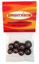 8 Brightvision Redline Wheels – 2 Lg, 4 Med & 2 Sm Deep Dish Bright Chrome Style