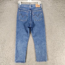Levis Jeans Womens 29 Blue Wedgie Straight Stretch High Rise Button Fly *GUC*