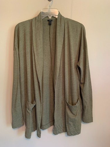 J Crew Slub Cotton Cardigan, Size M 