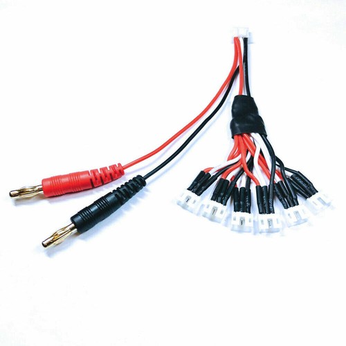 Charging Cable Banana Plug to 6x JST-PH 2S 3Pin for E-Flite Micro advancing Hot - Picture 2 of 2