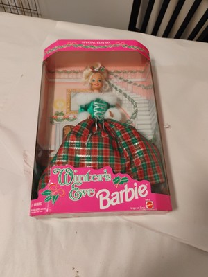 Winters Eve Barbie Doll Blonde Special Edition Christmas 1994 Mattel 13613