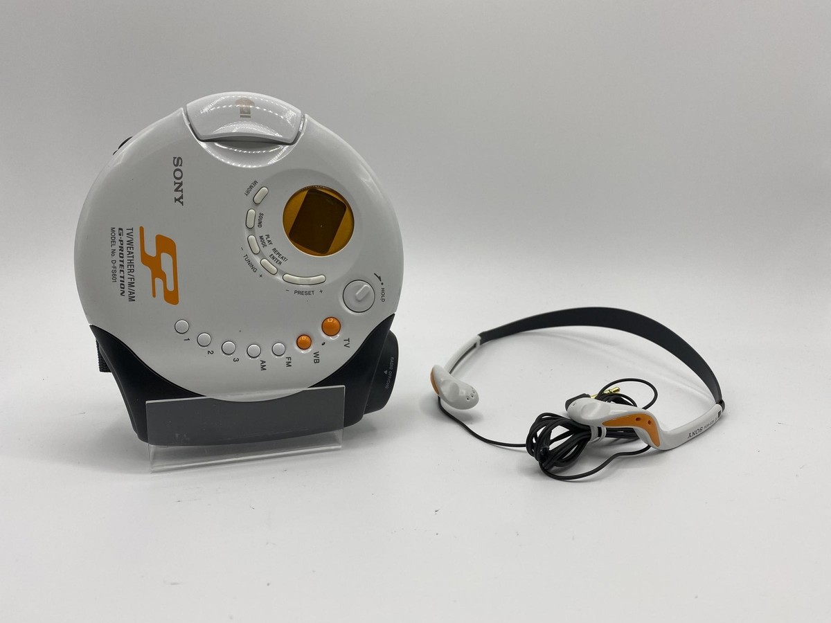 Sony S2 Sports Walkman Portable CD Player AM/FM Radio (D-FS601/M)