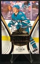 2025-26 Upper Deck SPx MACKLIN CELEBRINI Finite GOLD 038/299 Sharks