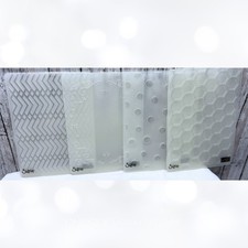 Stampin Up HONEYCOMB Dots Textures Embossing Folders Lot of 4