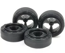 Plastic model 1/32 super hard small diameter narrow tire (24mm) & carbon rein...