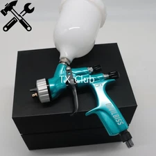 For Devilbiss Spray Gun HVLP Blue CV1 1.3mm Car Paint Tool Pistol 600 ML Blue