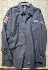 ECHO Shindaiwa Tech Force Red Kap Mens Gray Work Shirt 