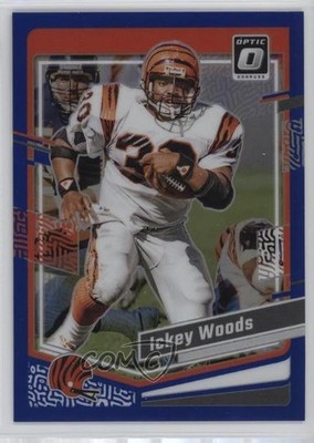 2023 Panini Donruss Optic Blue Prizm 62/199 Ickey Woods #40 15ej