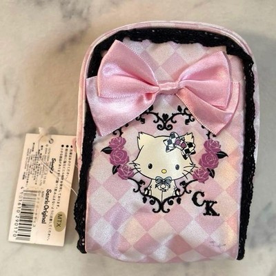 Sanrio Charmy Kitty Pink Ribbon Pouch Rare Vintage Used With Tag