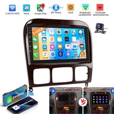 32GB Android15 Autoradio GPS Navi f&uuml;r Mercedes S/CL-Klasse W220 W215 Carplay KAM