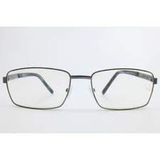 Benelli B15329 C2 Grey Rectangular Metal Eyeglass Frames 60-18-150 Mens Womens